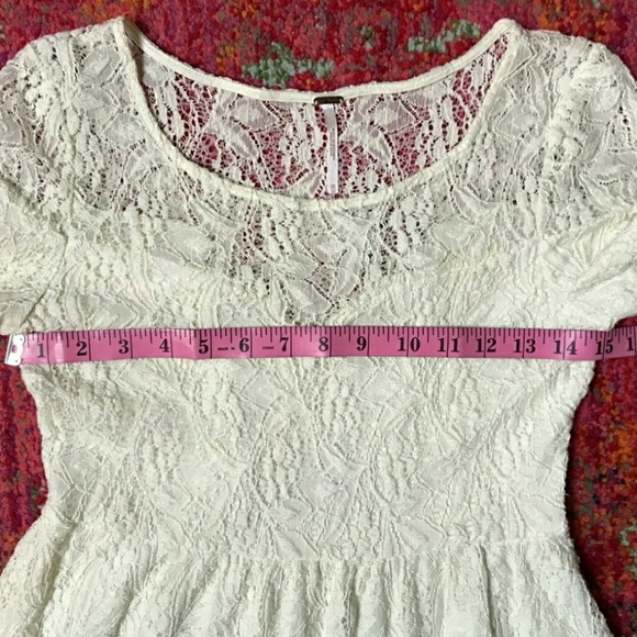 Free People Shake It Up Off White Lace Dress XS - Picture 2 of 5